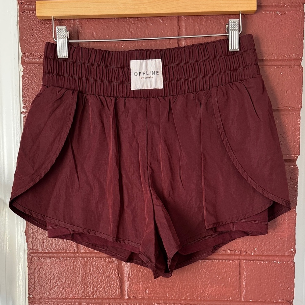 Offline by Aerie Maroon ‘The Hugger Champ’ Athletic Shorts